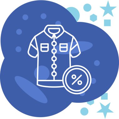 Kıyafet gömleği. Web simgesi basit illüstrasyon