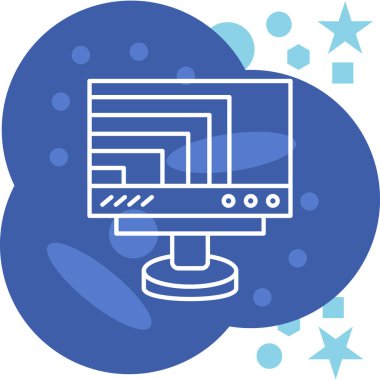 Bulut. Web simgesi basit illüstrasyon