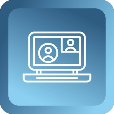 izleyici ikon vektör illüstrasyonu