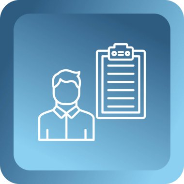 Kontrol listesi simgesi, vektör illüstrasyon tasarımı