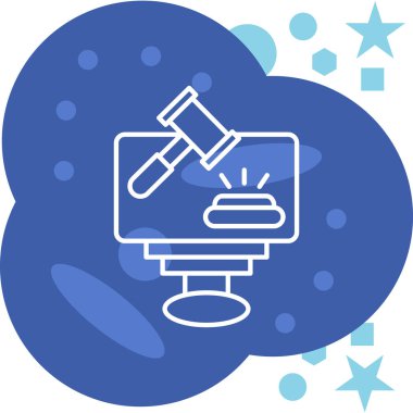 Bir teleskop simgesinin vektör çizimi