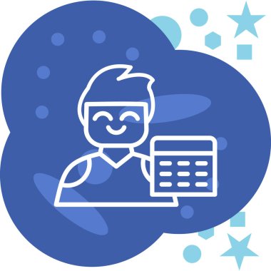 Bulut simgesi olan bir dizüstü bilgisayarın vektör çizimi