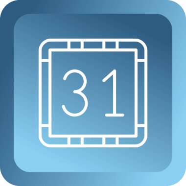 Takvim web simgesi, vektör tasarımı