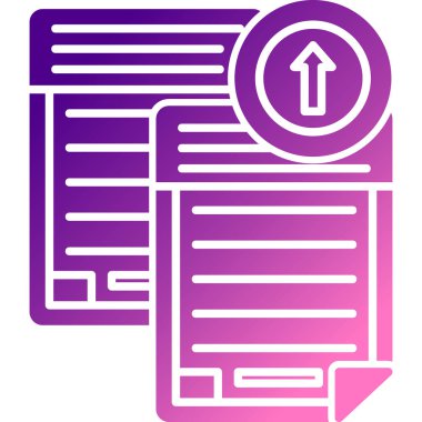 Belge. Web simgesi basit illüstrasyon