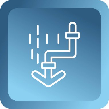 Modern b 'nin vektör çizimi ışık simgesinden yoksun