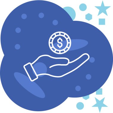 Bozuk para. Web simgesi basit illüstrasyon