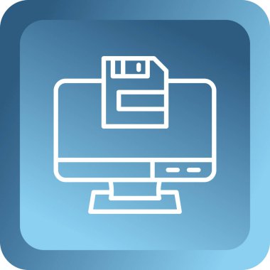 vektör dizüstü simgesi, basit vektör illüstrasyonu