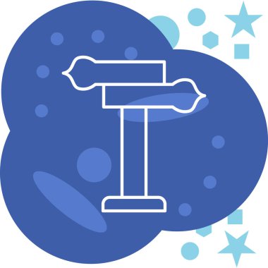 Uydu. Web simgesi basit illüstrasyon