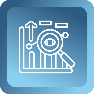 Mavi bir simgenin vektör illüstrasyonu