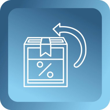 % 1 indirimli kutu düz stil