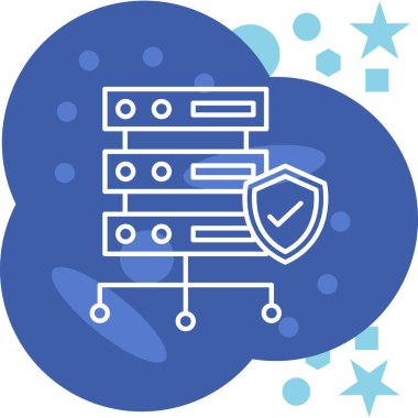 bulut güvenlik vektörü illüstrasyonu