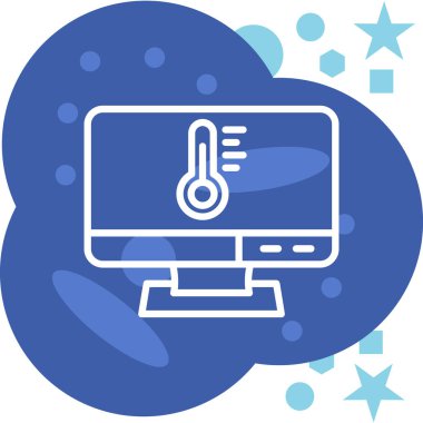 - İnternet. Web simgesi basit illüstrasyon