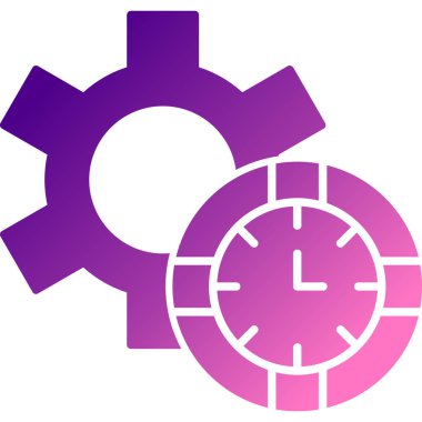 saat zaman simgesi vektör illüstrasyonu