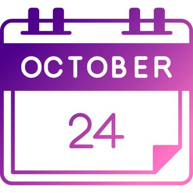 27 Ekim, modern günlük takvim simgesi. Tarih, saat, ay. Ekim ayı takvim ayı