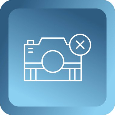 Kamera. Web simgesi basit illüstrasyon