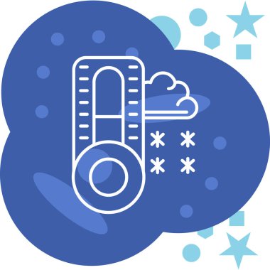 Bulut ikonu. Web için kar vektörü simgelerinin özet çizimi