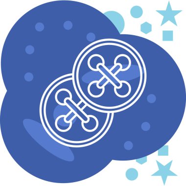 Bulutlu bir yıldızın vektör çizimi