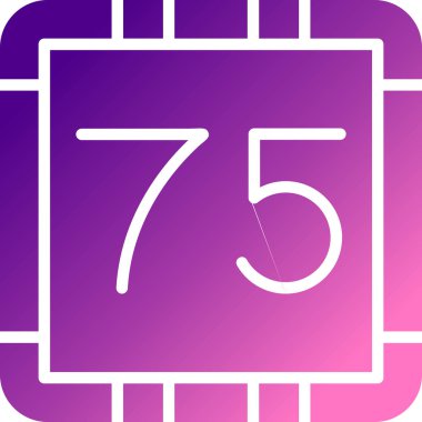 Mor arkaplanda 8 Temmuz takvim simgesi izole edilmiş beyaz çizgi. Uluslararası gün. Sekizinci ay mutlu günü. vektör illüstrasyonu