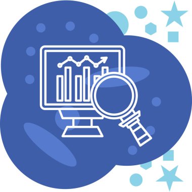 Veri analizi. Vektör illüstrasyonu