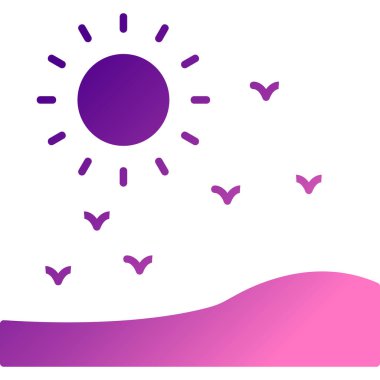 Güneş Simgesi Vektör illüstrasyonu