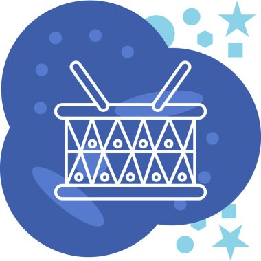 Beyaz arka planda izole edilmiş kova ikonunda patlamış mısır. Patlamış mısır kutusu. Renkli taslak konsepti. vektör.