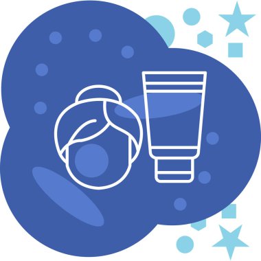 Yüzün güzellik ürününün vektör çizimi