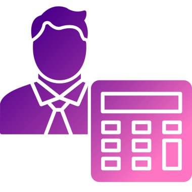 Grafikli hesap makinesi. vektör illüstrasyonu