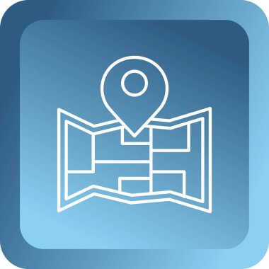 navigasyon simgesi vektör illüstrasyonu