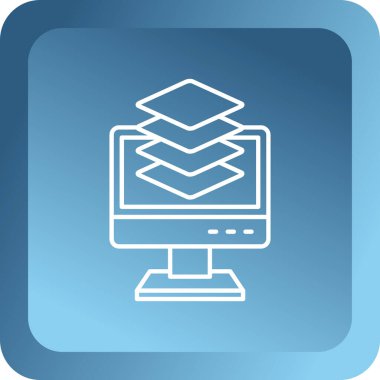 seo modern simgesinin vektör illüstrasyonu