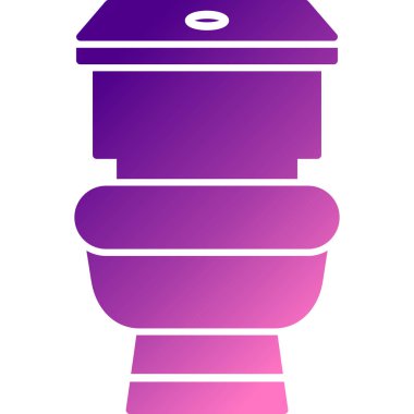 Tuvalet. Web simgesi basit illüstrasyon