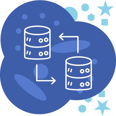 veri depolama simgesi vektör illüstrasyonu