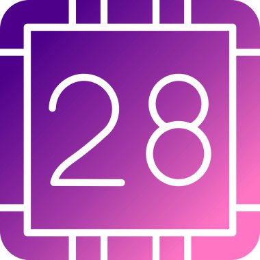 Bir takvim simgesinin illüstrasyonu