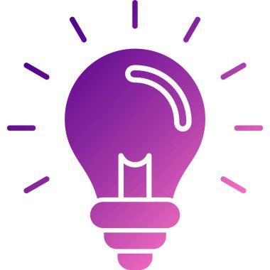 Bir fikrim var. Web simgesi basit illüstrasyon