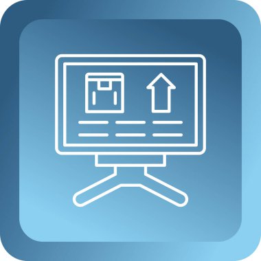 Soyut arkaplanda izole edilmiş simge izle