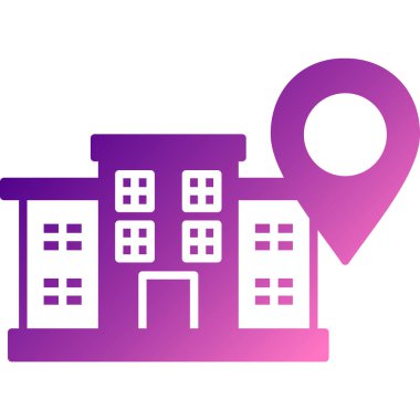 harita simgesi vektör illüstrasyonu