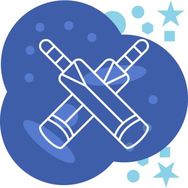 Mavi bulut simgesinin vektör illüstrasyonu