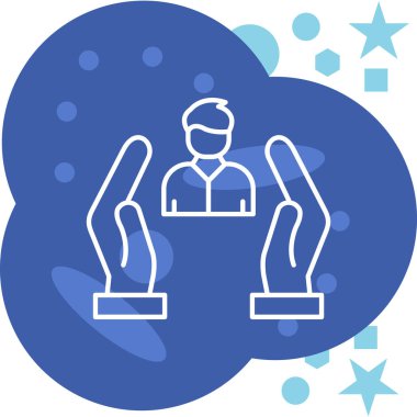 Vektör illüstrasyonu, simge ögesi arkaplanı