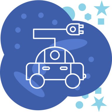 robot. Web simgesi basit illüstrasyon