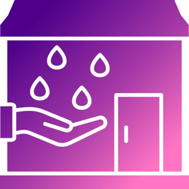 Ev simgesinin vektör illüstrasyonu