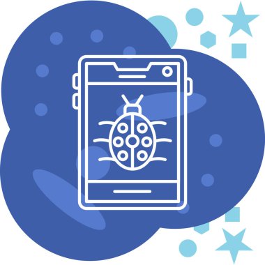 Smartphone Simgesi, vektör illüstrasyonu