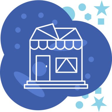 mağaza web simgesi basit illüstrasyon