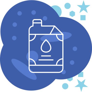 şişe simgesi, vektör illüstrasyonu