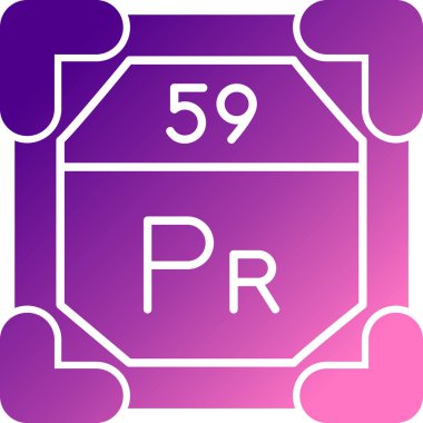 Ağ rengi simgesinin 55 periyodik tablosu