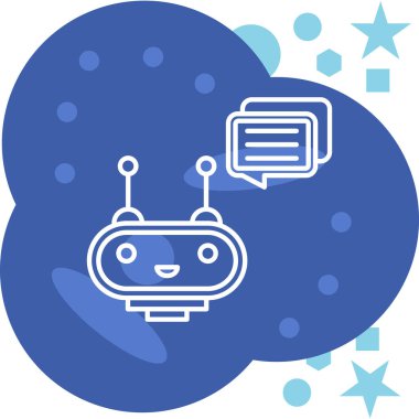 Robot simgesi ile konuşma balonu