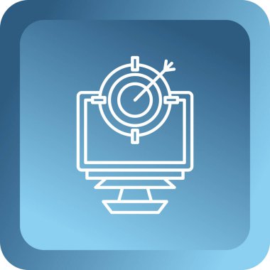 seo modern simgesinin vektör illüstrasyonu