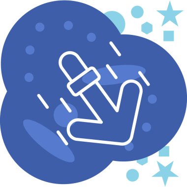 Tek bir izole simgenin vektör illüstrasyonu