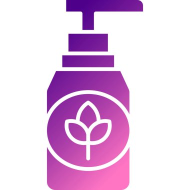 Beyaz arka planda izole edilmiş modaya uygun düz bir şişe simgesi. hisse illüstrasyonu