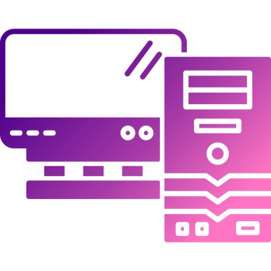 Web simgesi ile bilgisayar monitörü