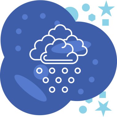 Bulut simgesi vektör illüstrasyonu