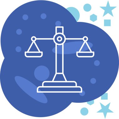 Bir yıldız simgesinin vektör illüstrasyonu